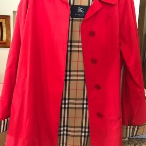 Red Burberry Trenchcoat